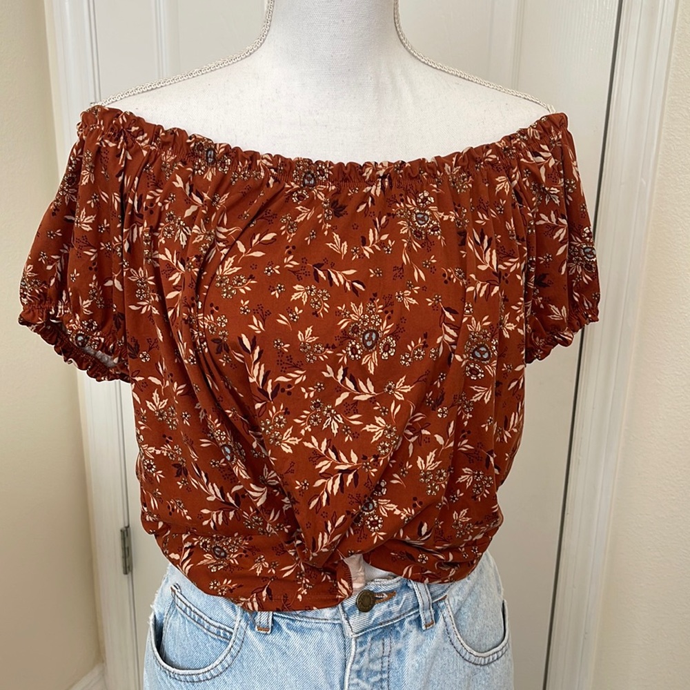 Gorgeous Floral Off the Shoulder top